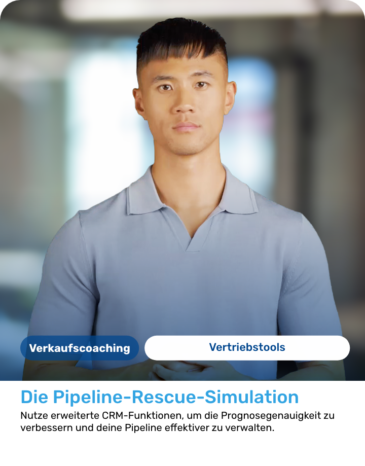 KI-Verkaufstraining: Coaching-Szenarien für realistische Verkaufsgespräche mit Feedback.