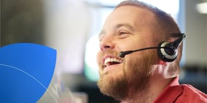 AI role-play platform interface for interactive customer service training simulation.