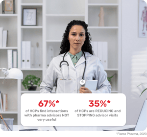 A sales rep explaining  a new drug research with his Ipad pro to woman doctor