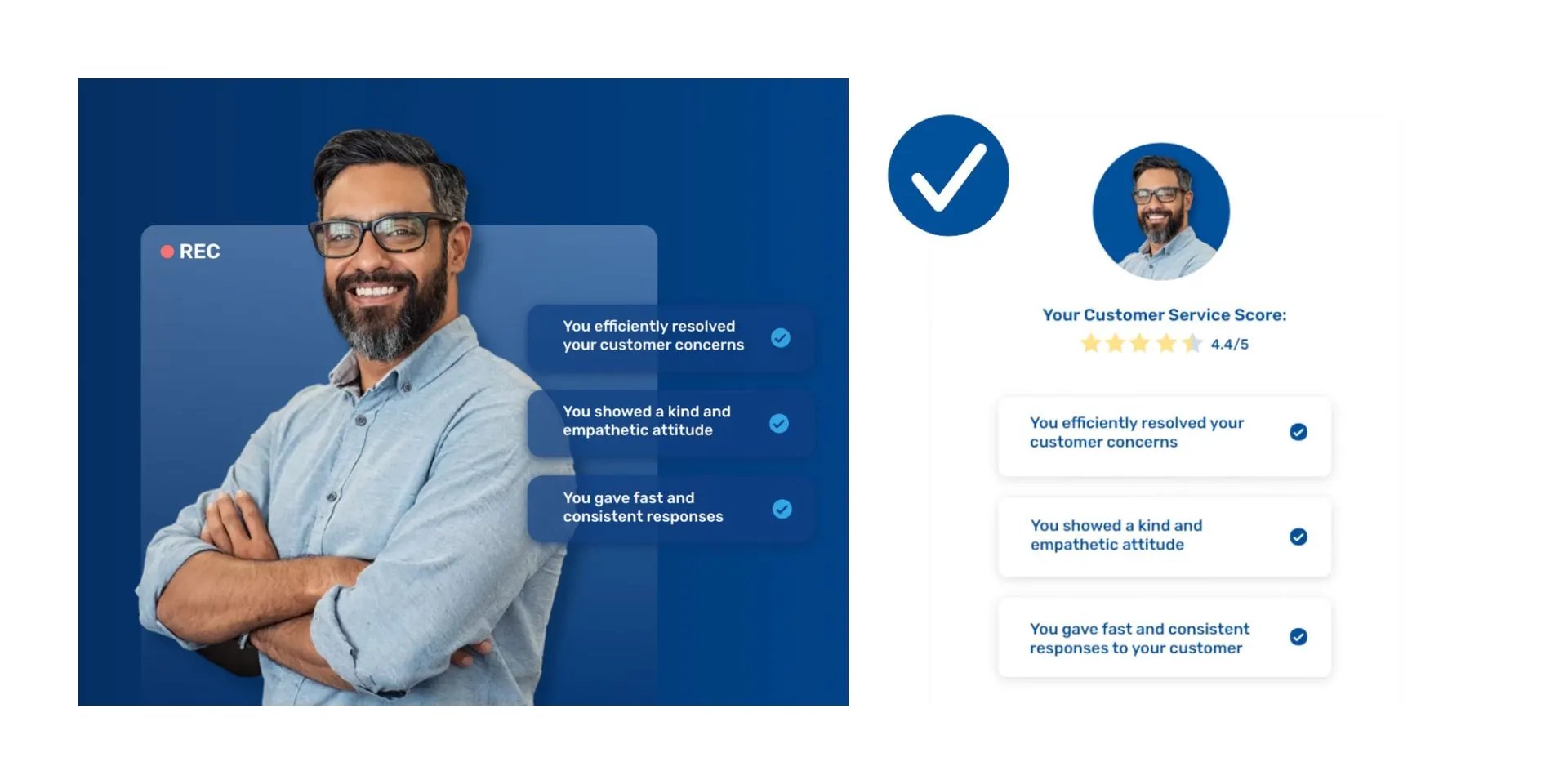 Retorio dashboard for customer service