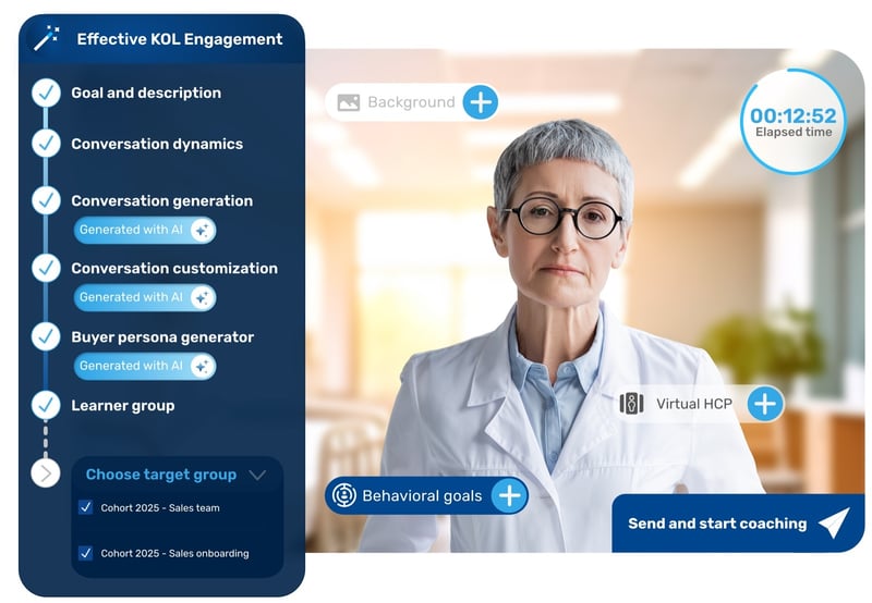 Coaching generator with virtual client