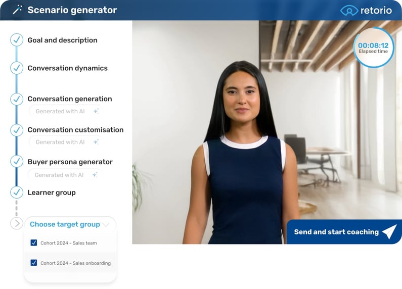 Retorio - AI coaching platform - coaching session generator