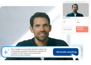 Retorio persona generator with a skeptical plant manager buyer avatar, ready to generate a manufacturing sales role play