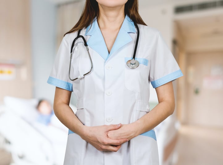 A female doctor ; Healthcare recruiting