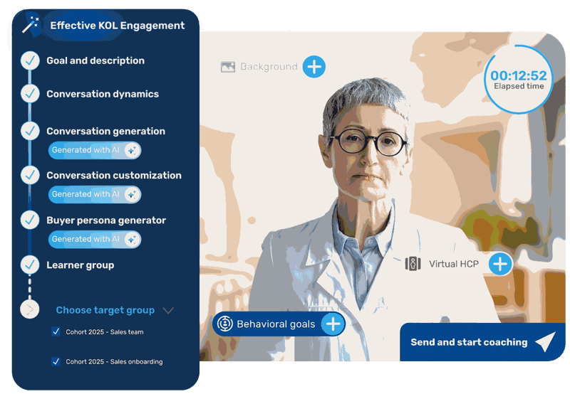 Coaching generator with virtual client