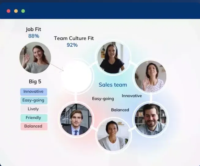 Explaining with an frame Selecting candidates for your team 